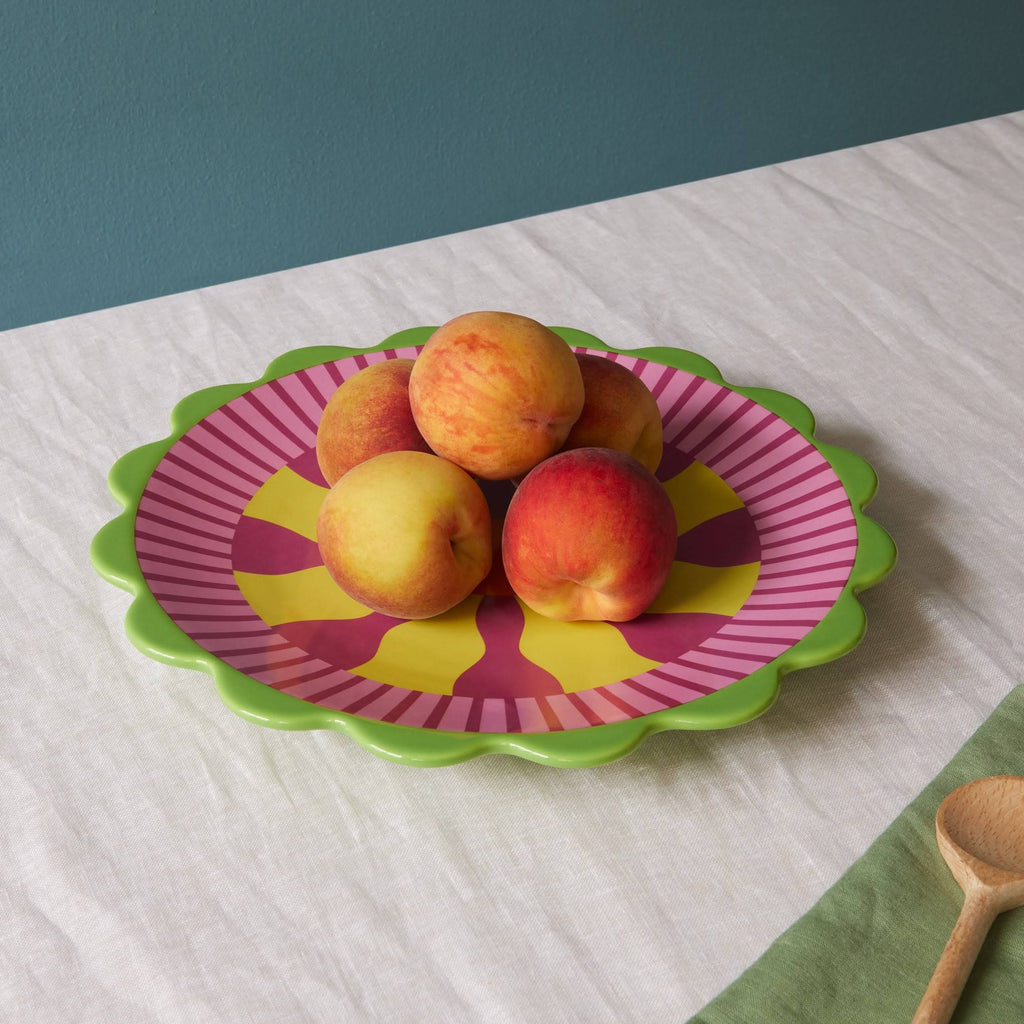 Oorun Didun Ceramic Serving Platter by Yinka Ilori