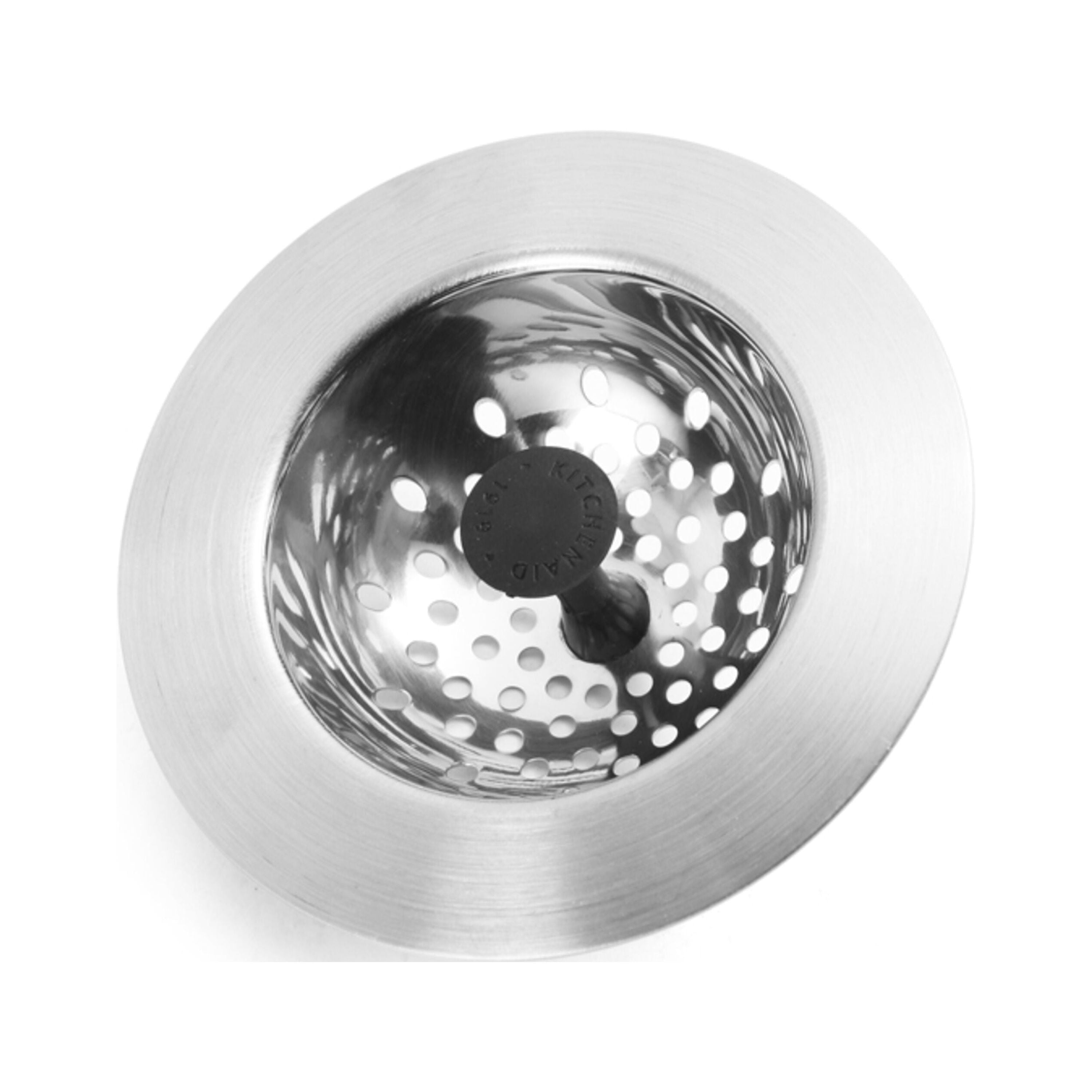 Stainless Steel Sink Strainer with Black Knob Drain Catchers