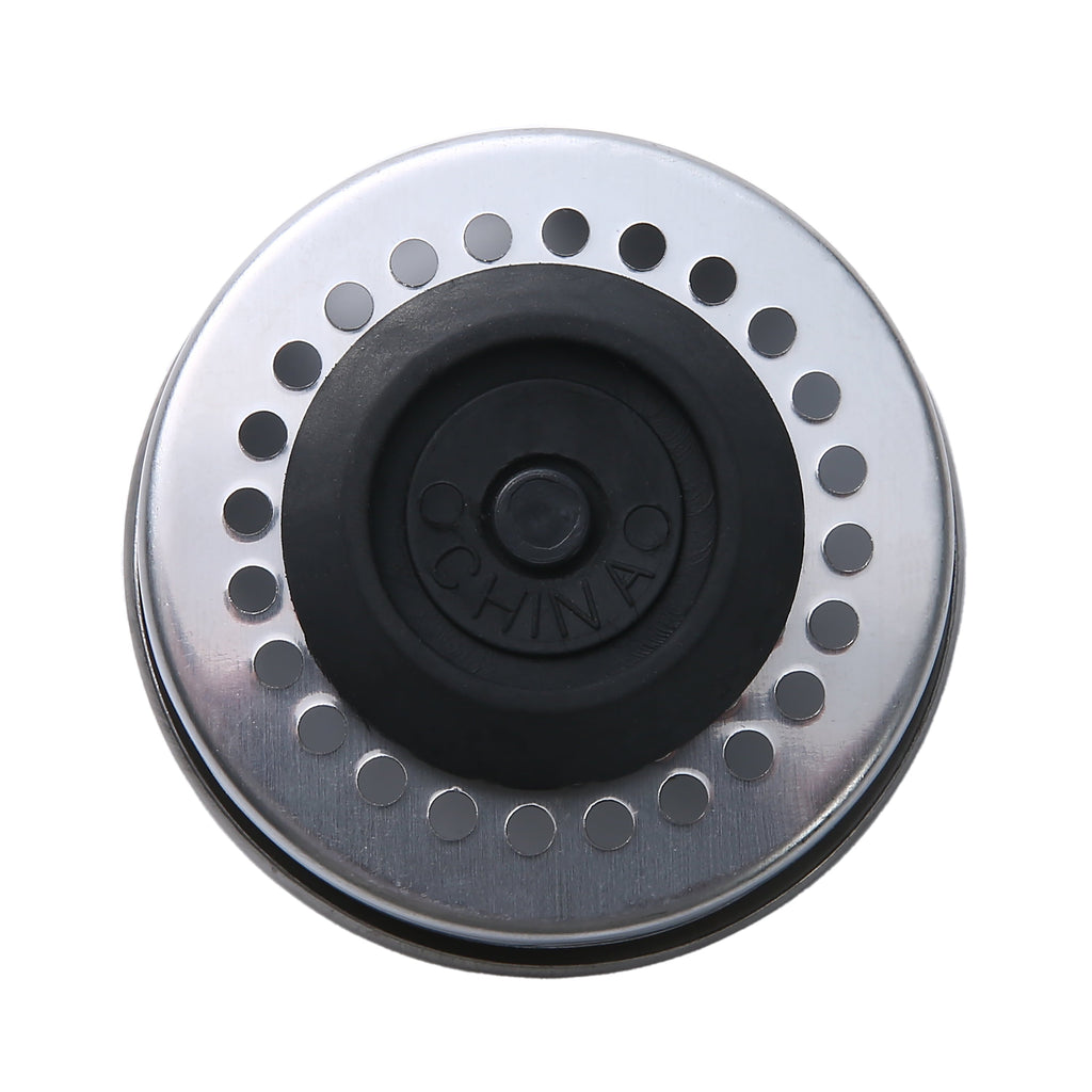 Stainless Steel Kitchen Sink Strainer and Drain Catcher with Rubber Stopper