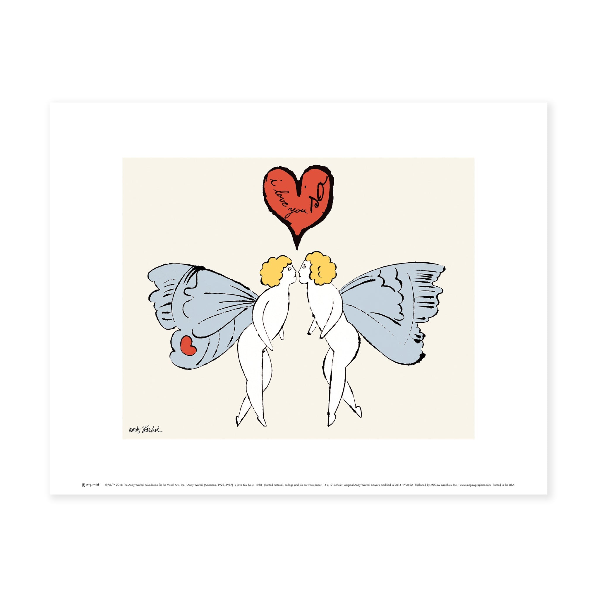 Andy Warhol: I Love You So Print
