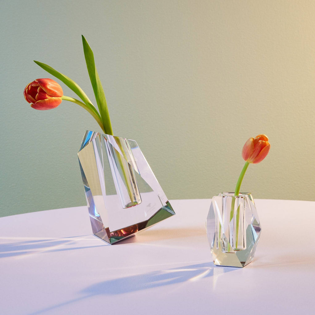 Faceted Crystal Vase - Small