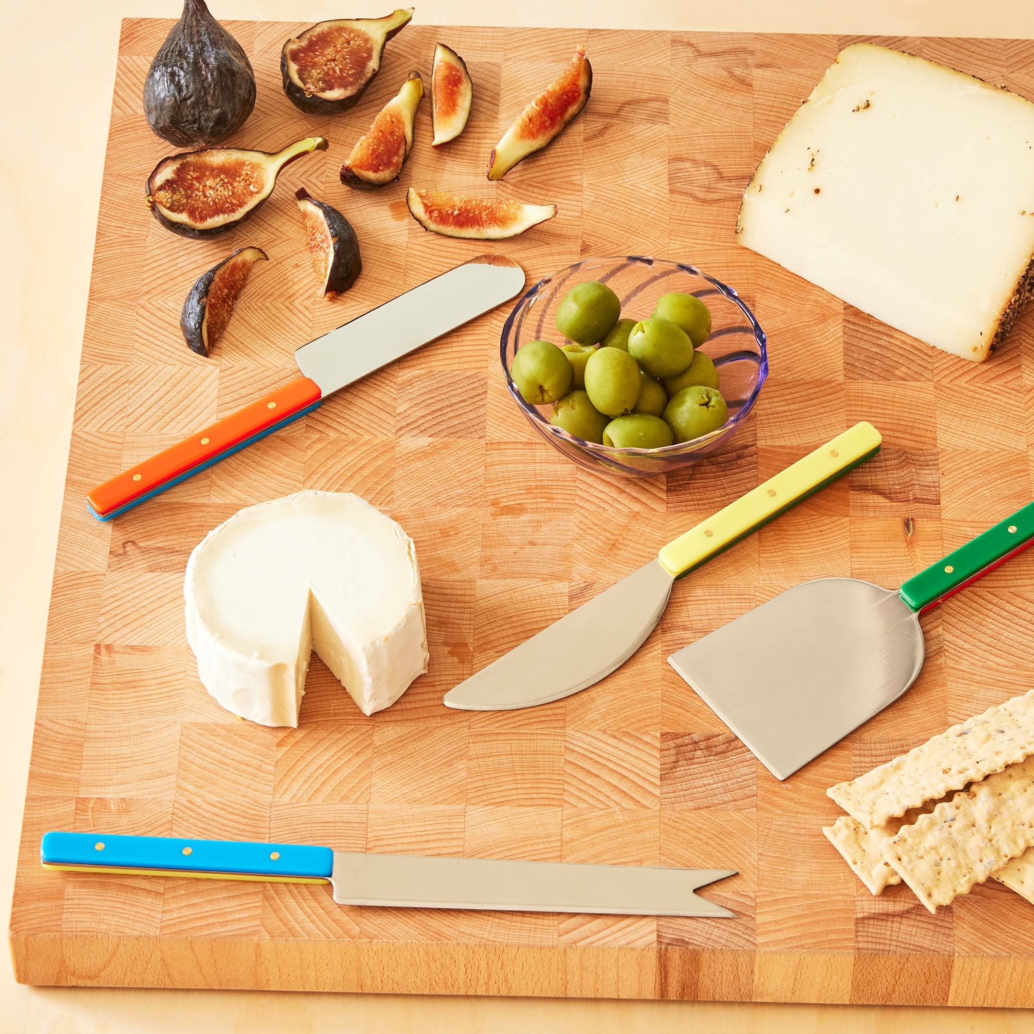 MoMA Color Block Cheese Knives - Set of 4