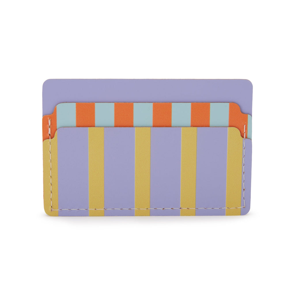 Dusen Dusen Recycled Leather Card Holder - Stripe