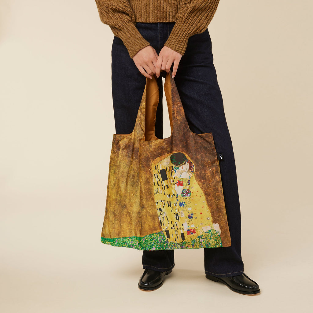 Loqi Recycled Polyester Artist Tote Bag - Gustav Klimt