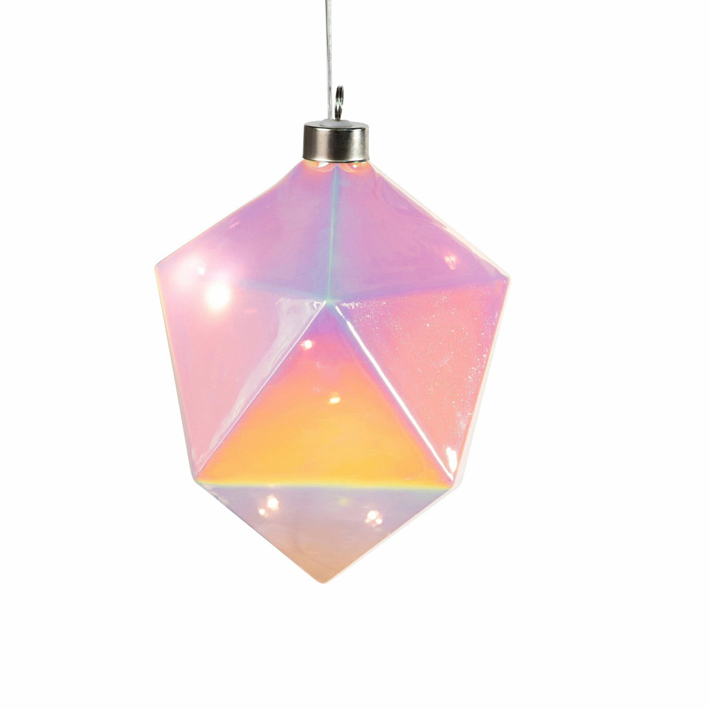 MoMA LED Winter Gems Glass Holiday Ornament - Prism