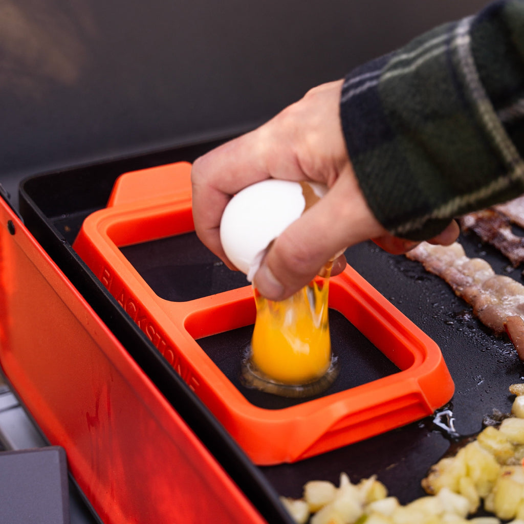 Silicone Egg Ring Tray Set with Heat-Resistant Handles, 2-Piece