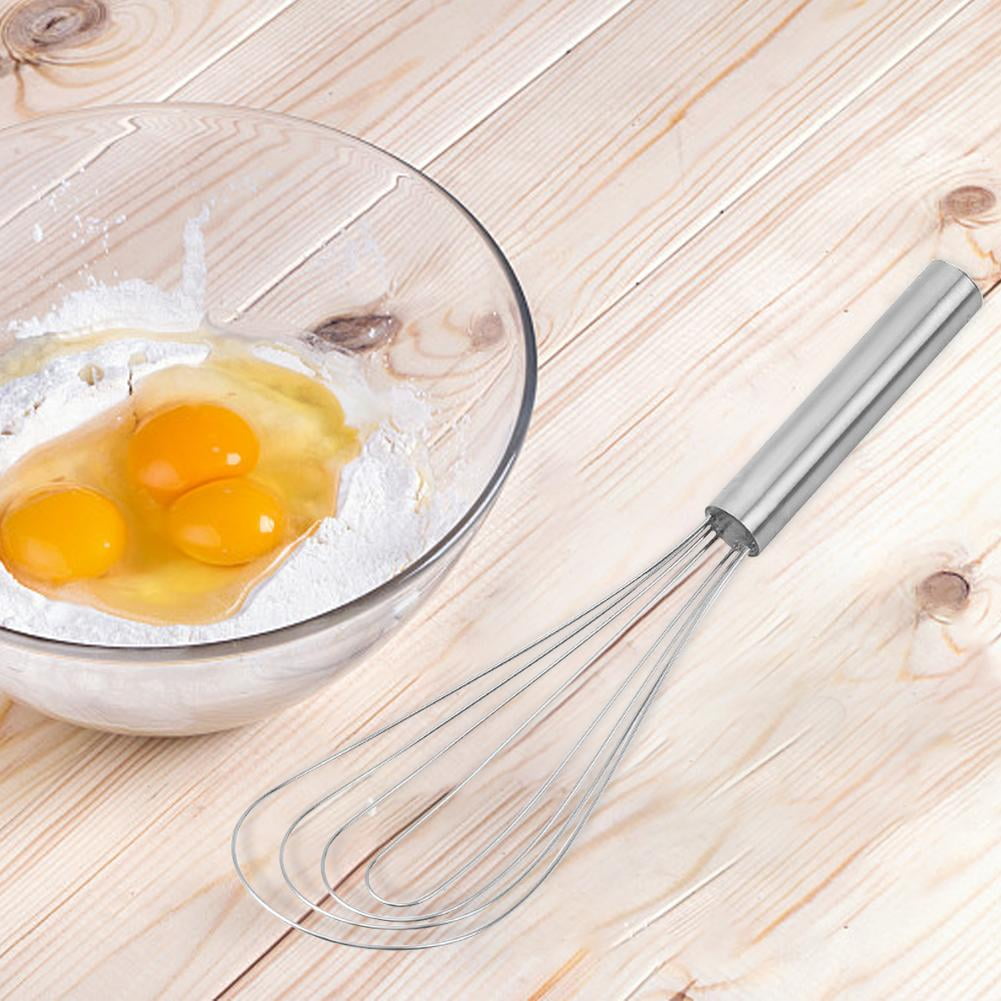 10" Flat Whisk, Handheld Steel Wire Whisk Perfect for Whisking, Flat Roux Whisk, Gravy Stirring, BPA Free, Dishwasher...