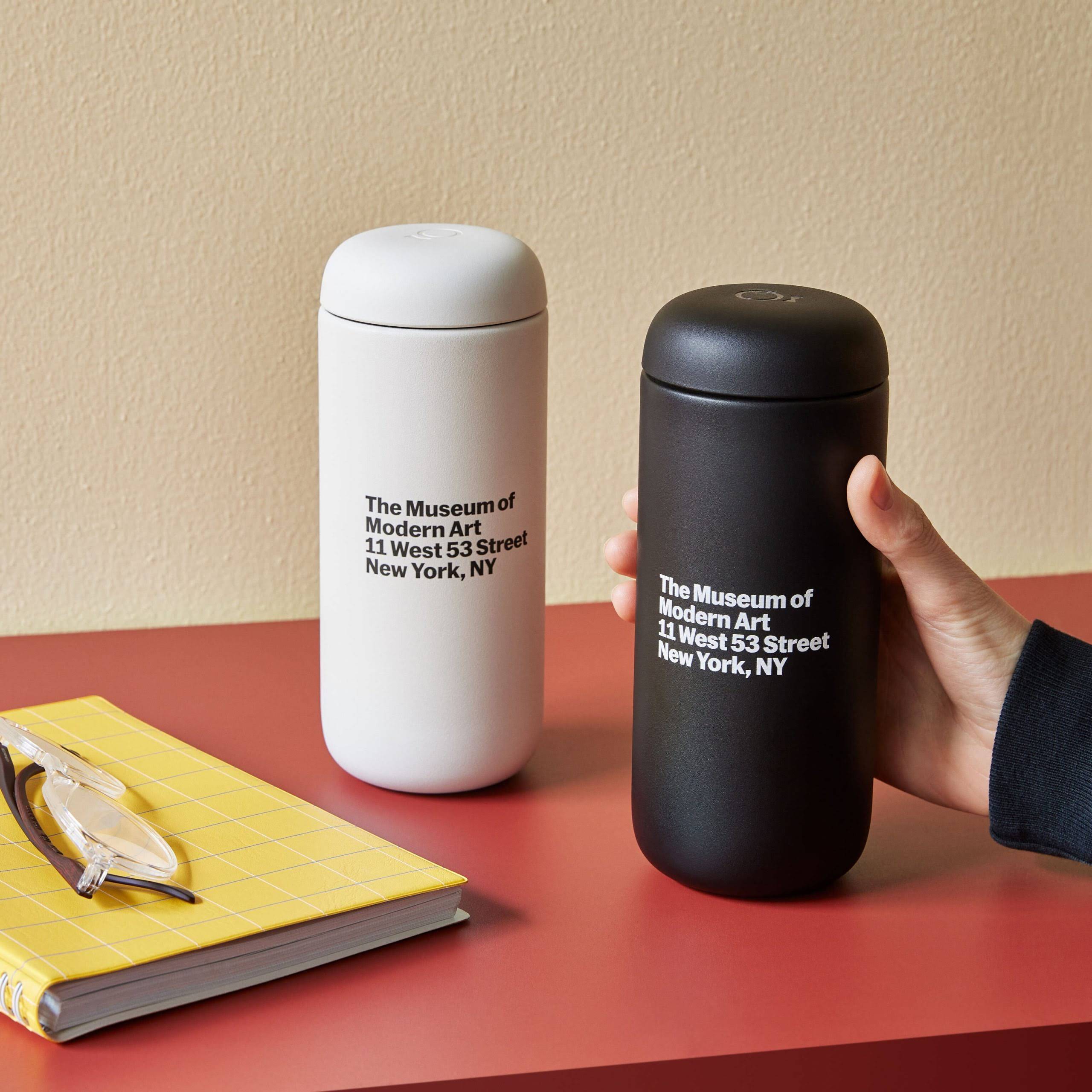 MoMA Address Insulated Travel Mug - Black