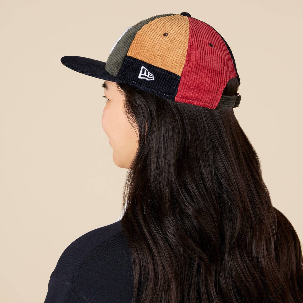 MoMA NY Yankees Patchwork Corduroy 9FIFTY Adjustable Baseball Cap