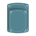 2 Pieces 8.5 x 11 and 10 x 14 Non-Slip Recycled Poly Cutting Board, Blue Color