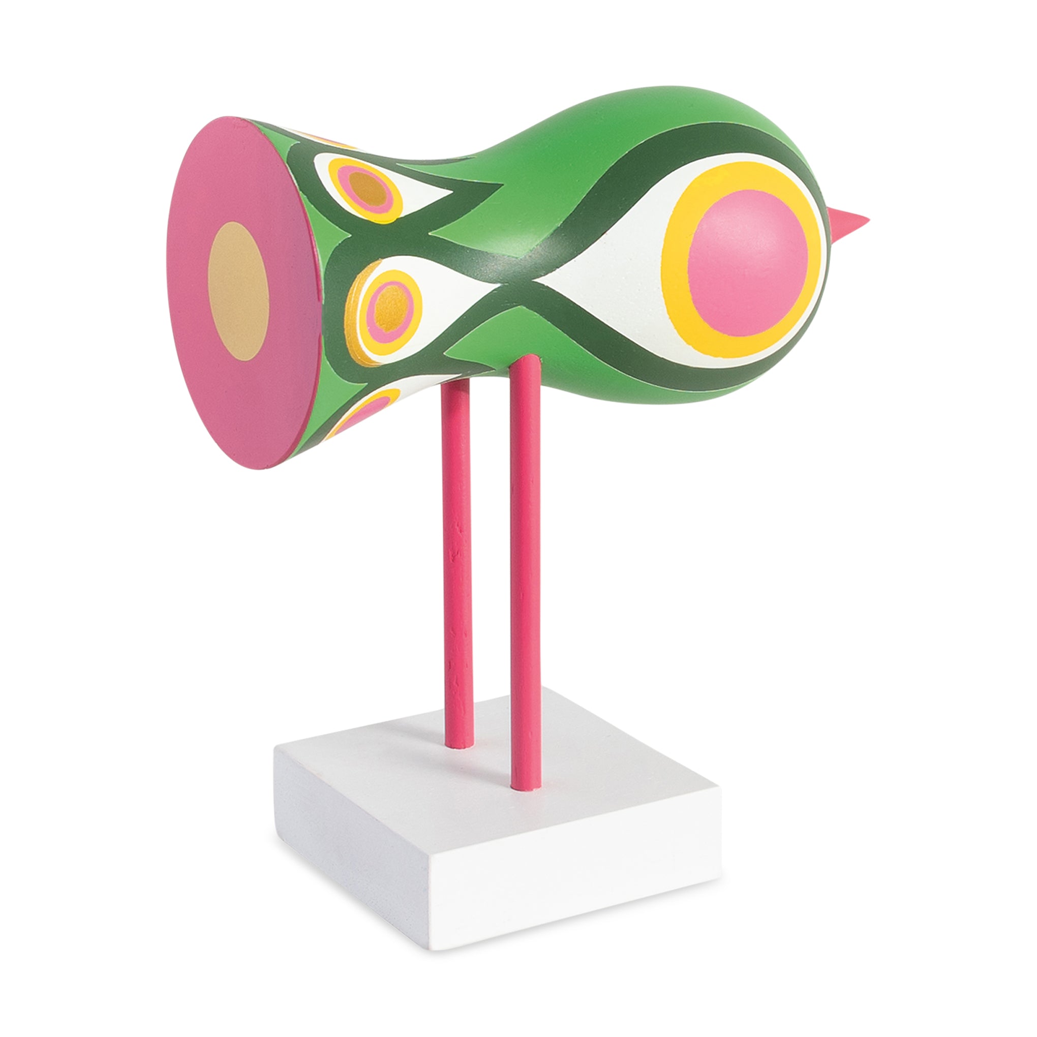 Lisa Larson Wooden Bird Object - White Base