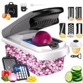 Vegetable Chopper Food Slicer, 15 in 1 Multi-Function Food Chopper for Onion, Veggie, Cheese Grater, Vegetable...