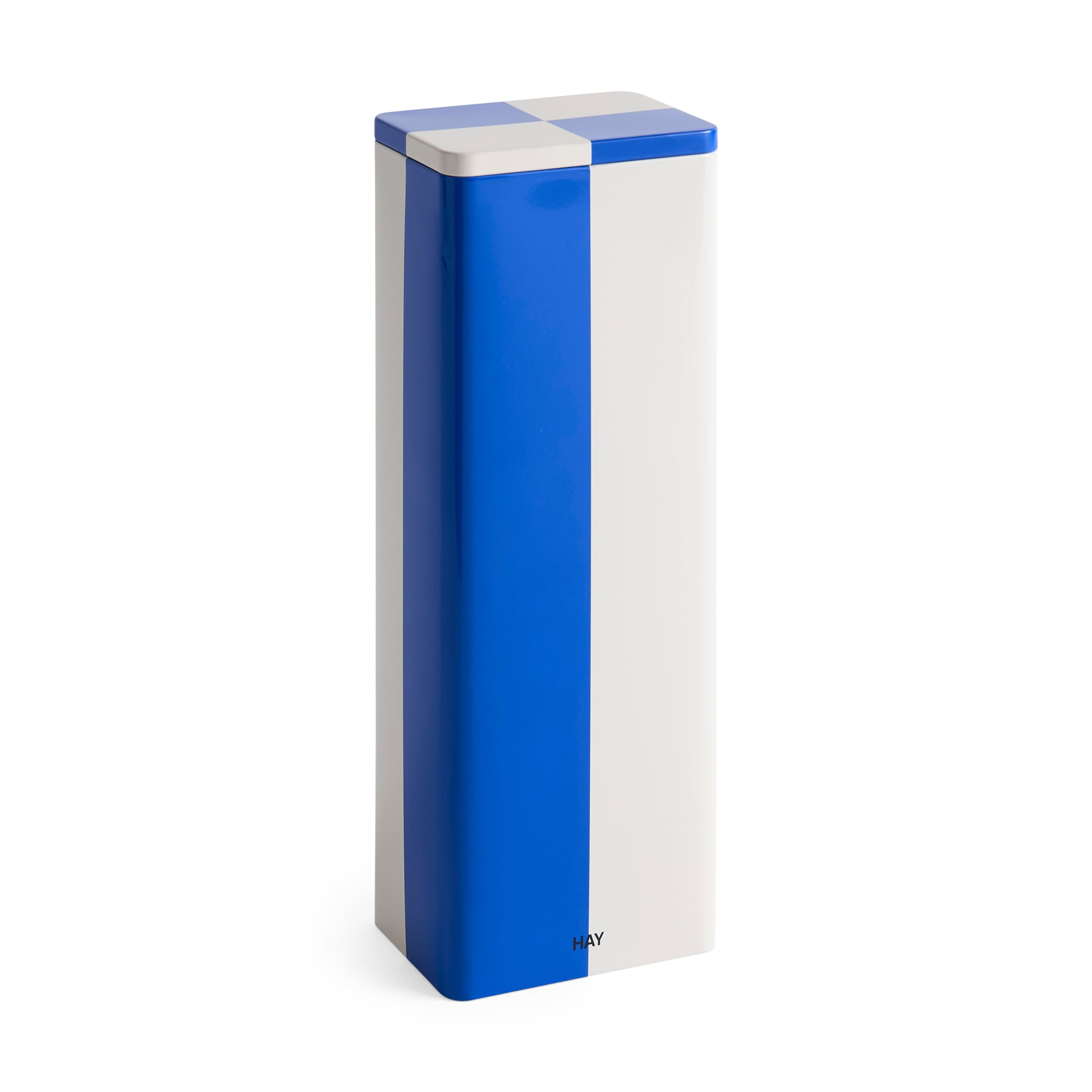 HAY Tin Container - Blue/ Off White