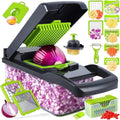 Vegetable Chopper, Pro Onion Chopper, 14 in 1Multifunctional Food Chopper, Kitchen Vegetable Slicer Dicer Cutter,Vegg...