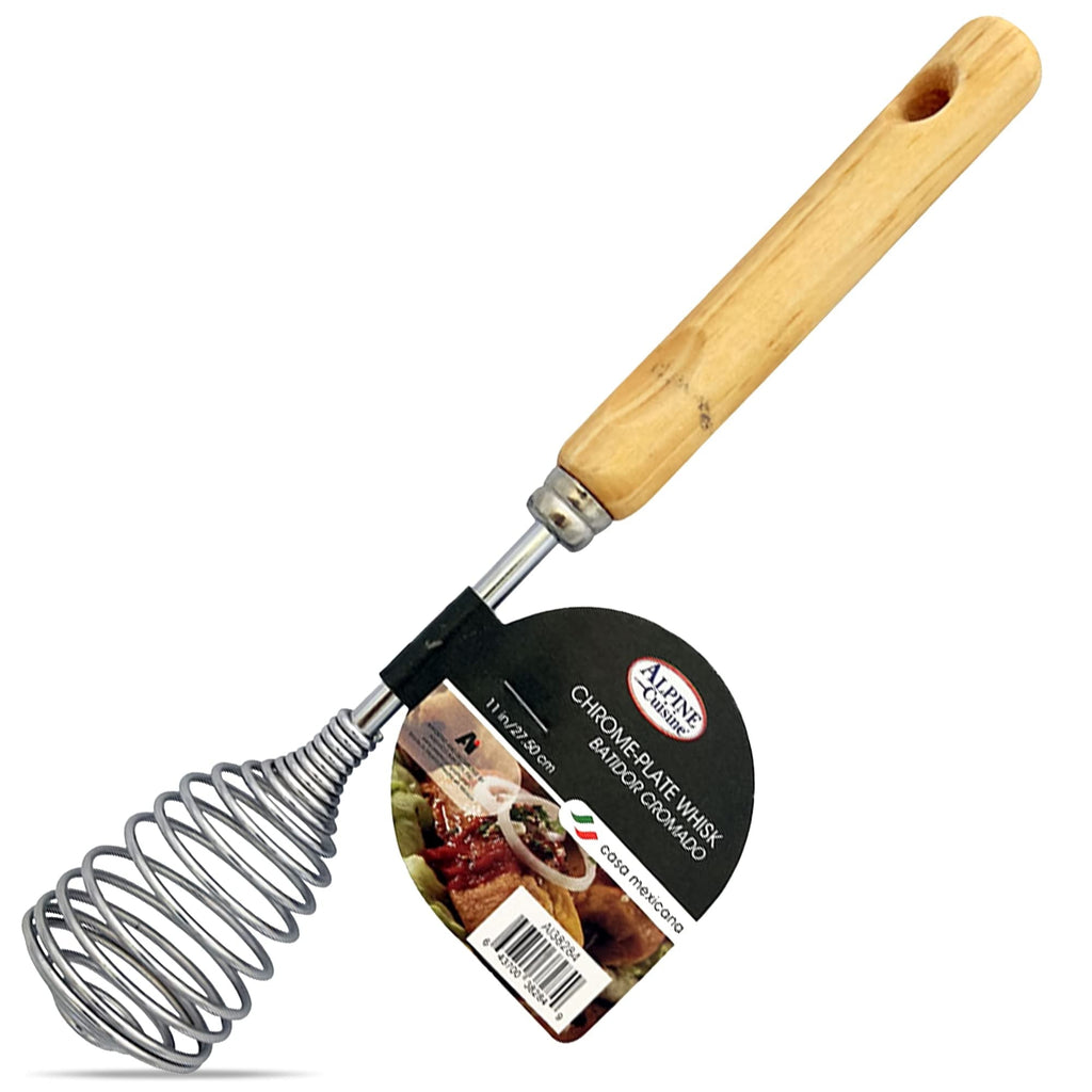 Stainless Steel Wire Whisk 11 Inch with Ergonomic Wood Handle | Egg Whisk, Sauce Whisk & Flat Whisk Combined | Space ...