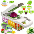Vegetable Chopper Food Slicer, 14 in 1 Food Chopper for Onion, Veggie, Cheese Grater, Vegetables Cutter With L...