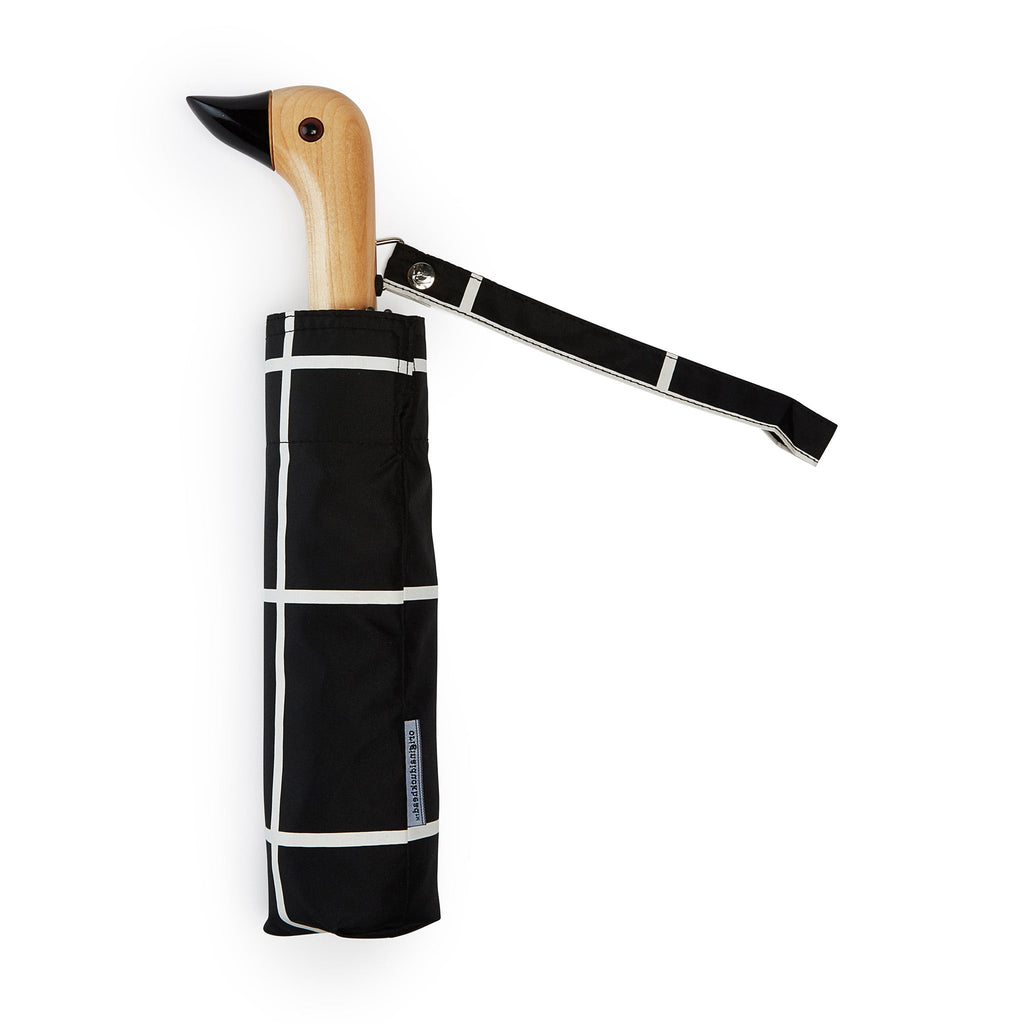 Original Duckhead Recycled Plastic Umbrella - Black Grid