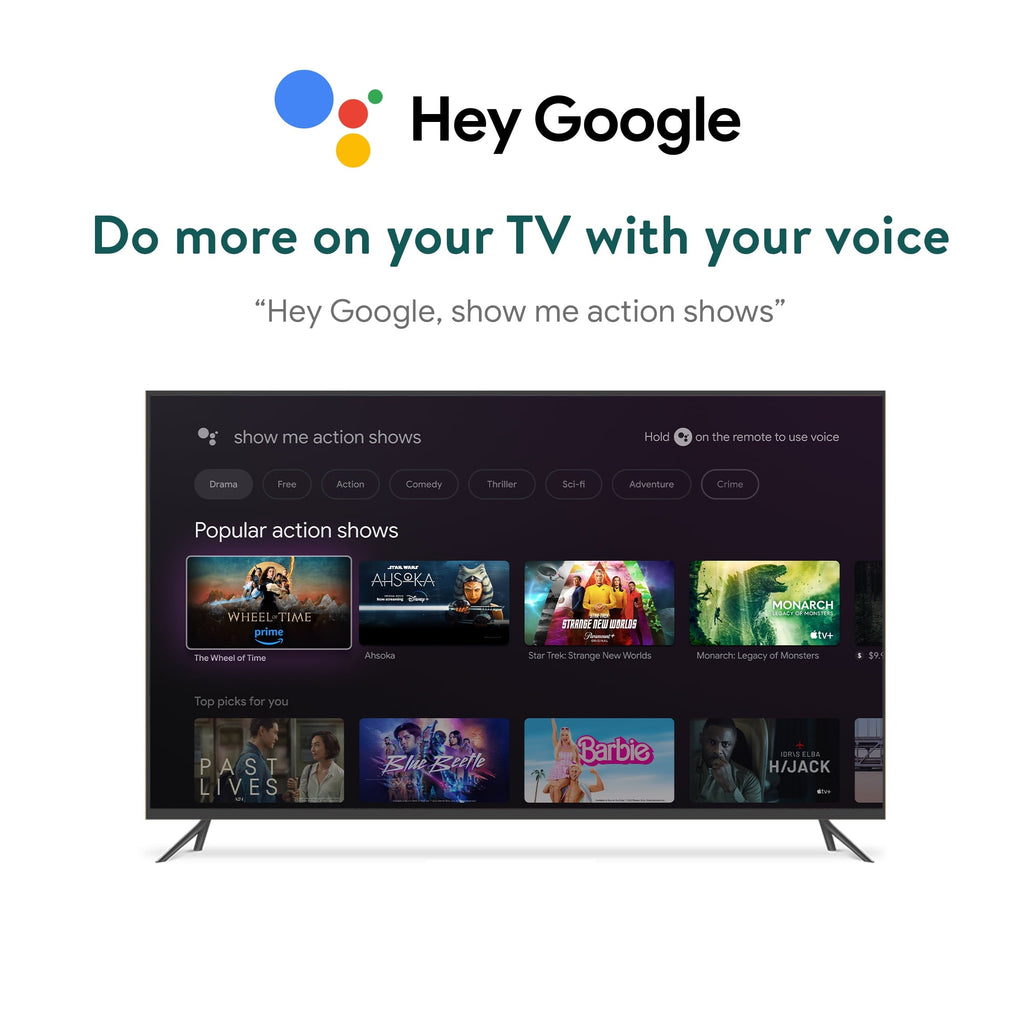 Onn. 4K Pro Streaming Device with Google TV, 4K UHD, Dolby Vision &amp; Atmos, Hands Free Voice Control, Wi Fi 6, Smart Hub