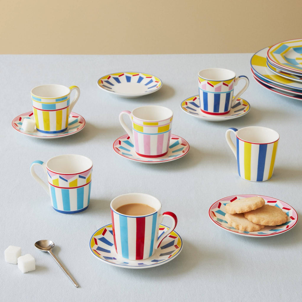 Geocromia Porcelain Dinnerware - Espresso Cup Set of 6