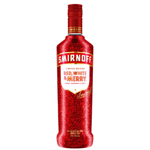 Smirnoff Red, White & Merry Orange, Cranberry & Ginger Holiday Season Limited Edition 750ML