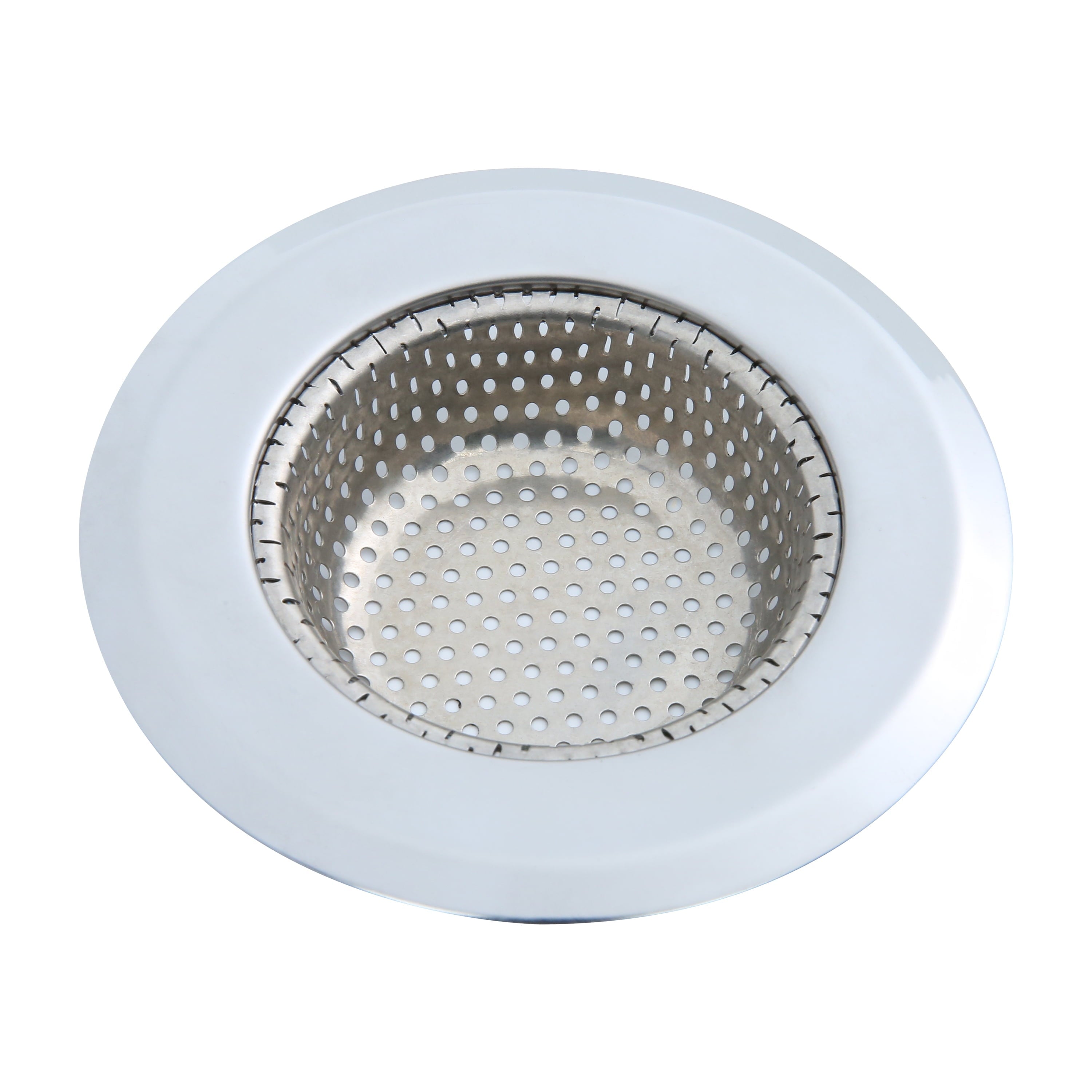 Stainless Steel Kitchen Sink Drain Strainer 4.45" - Durable Food Catcher Chrome
