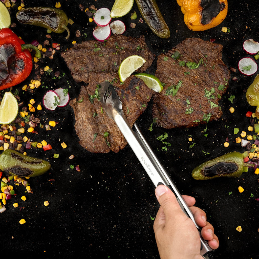 Tongs Silicone Non-Slip Grip Stainless Steel