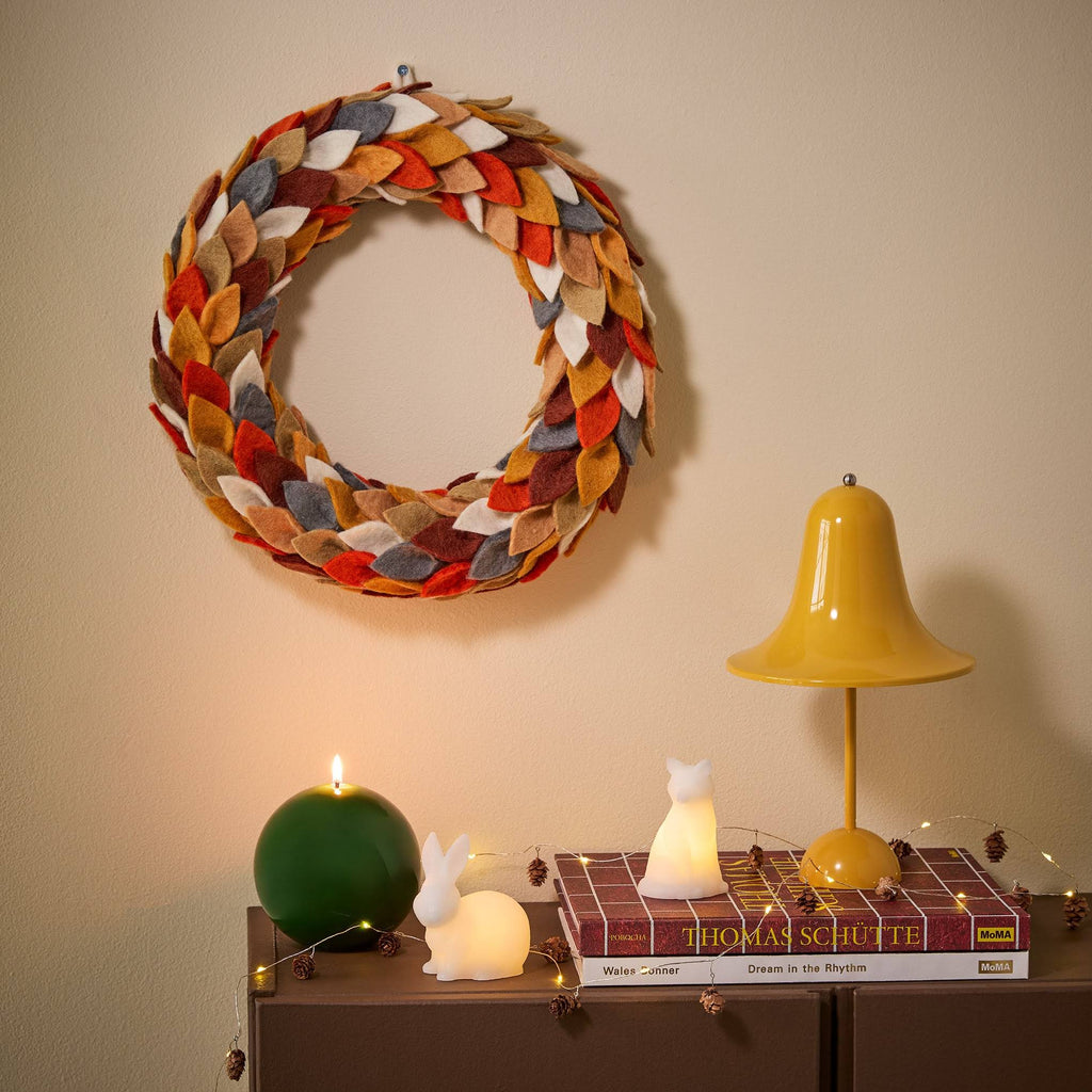Fall Foliage Felt Wreath