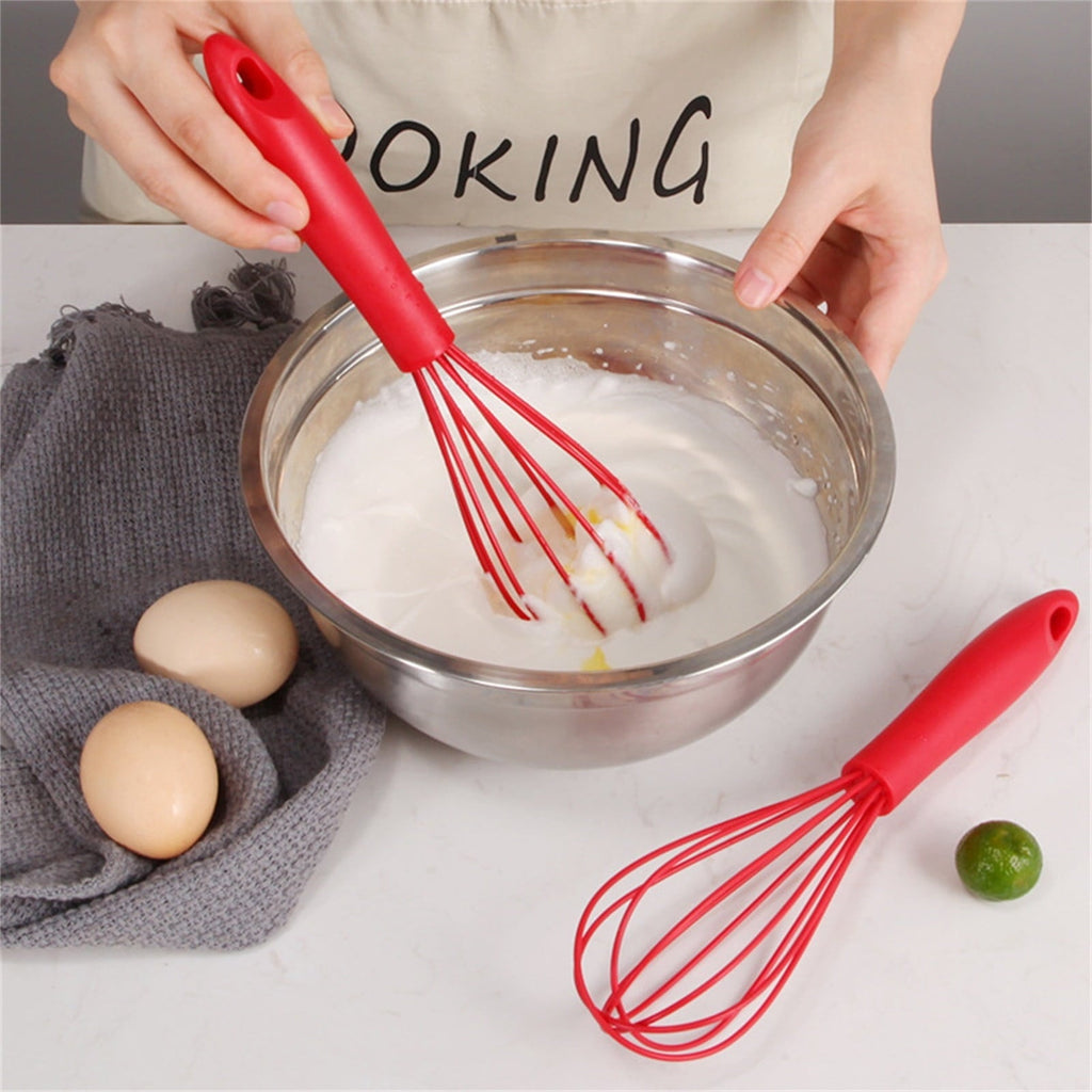 10×2.3 Inch Silicone Whisks, Wire Balloon Form Eggs Beater Kitchen Cookware Cream Stirrers, Milk Frother Coffe...