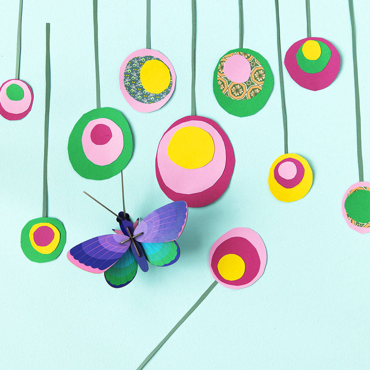 3D DIY Decorative Insects - Blue Copper Bfly