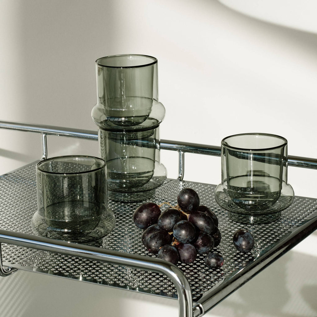 Tom Dixon Bump Insulated Glass Coffee Cups - Set of 2