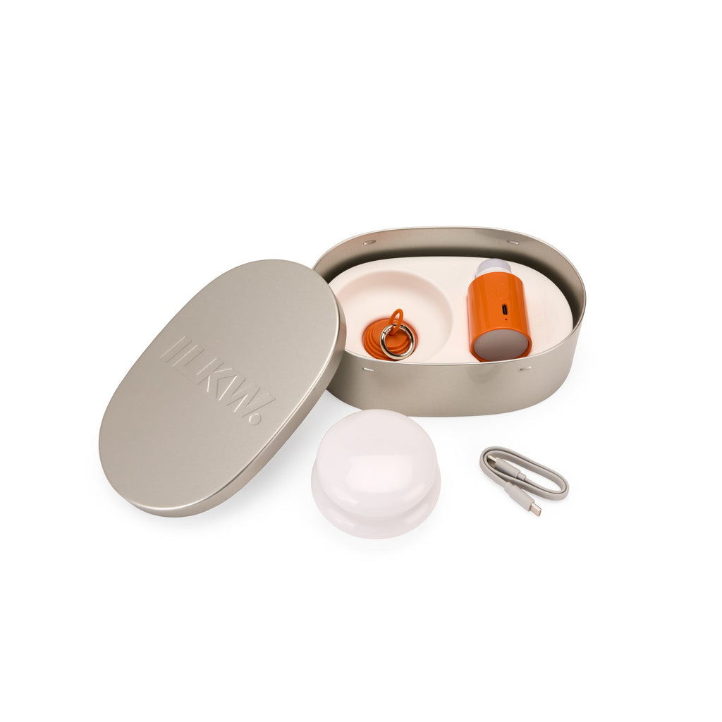 Snowman 8 Mini Portable Lamp - Tangerine