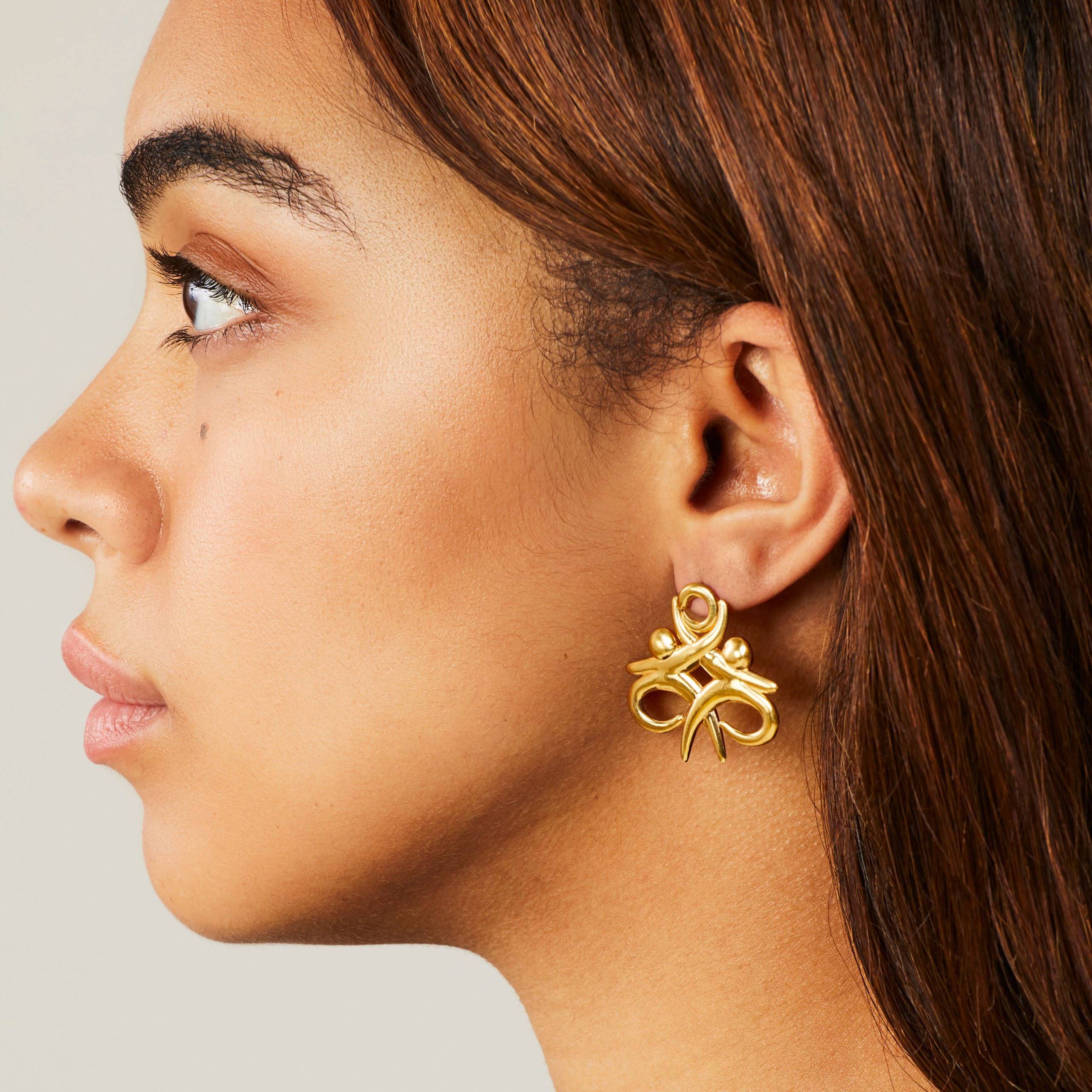 Moving Together Stud Earrings - Large