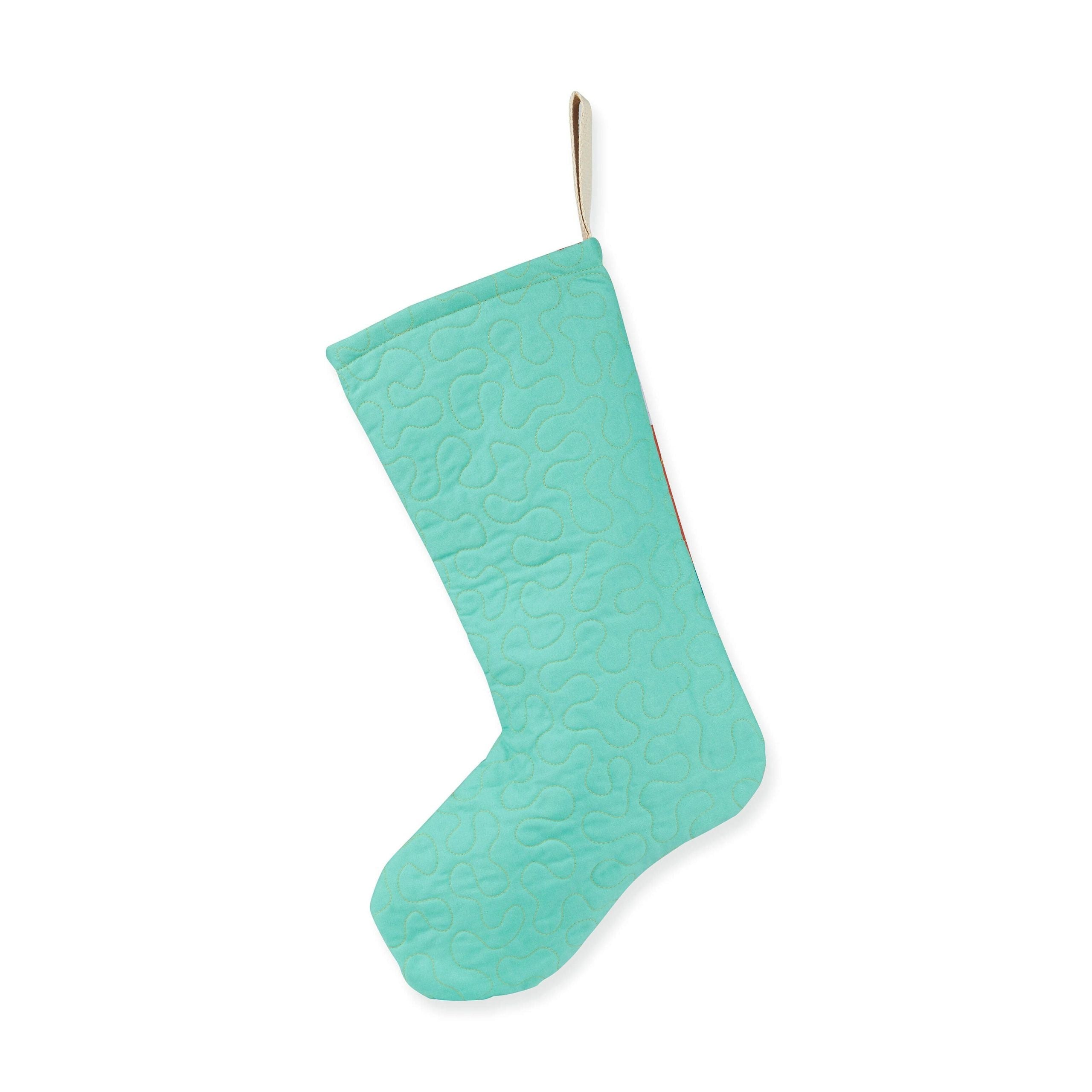 Hand-Quilted Christmas Stocking - 1