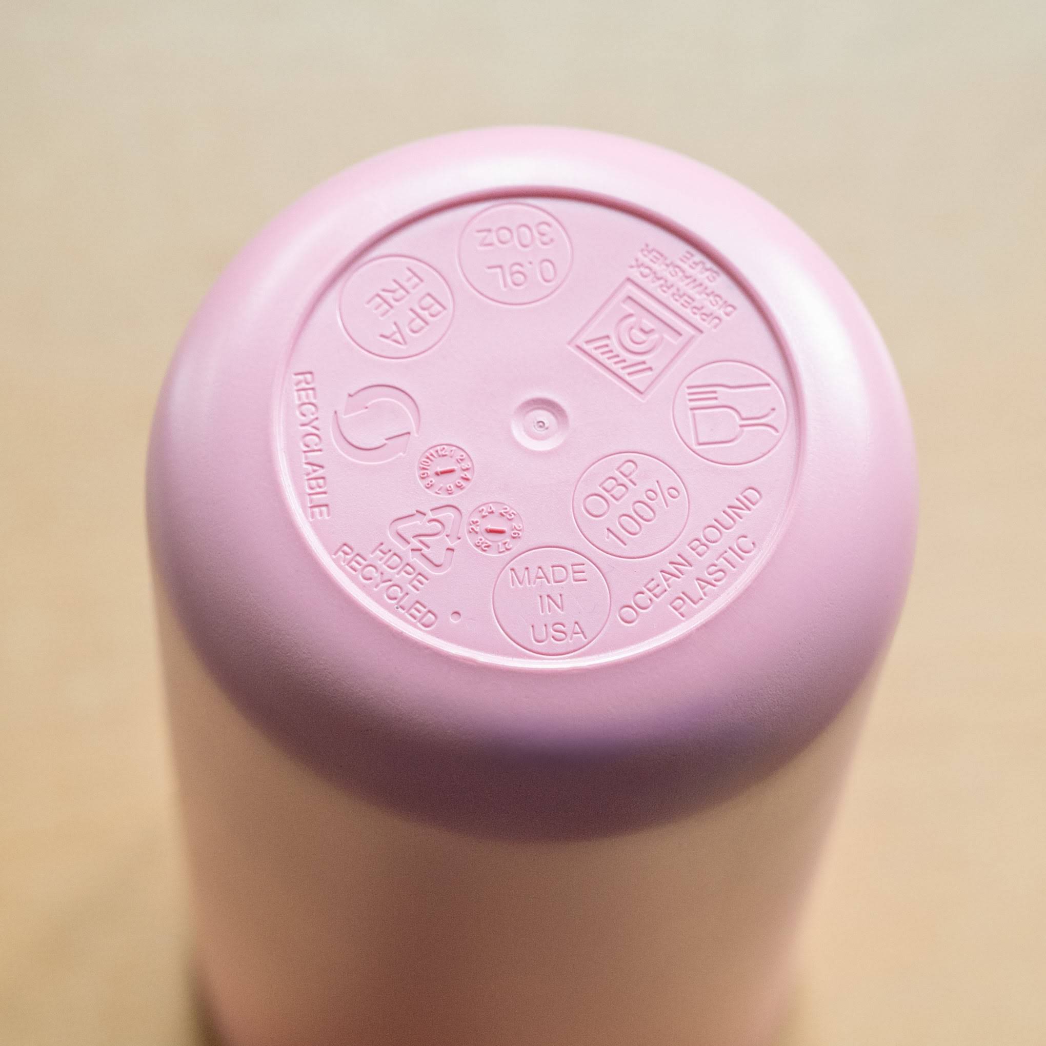 Buoy Recycled Ocean Plastic Water Bottle - Pink/ Red