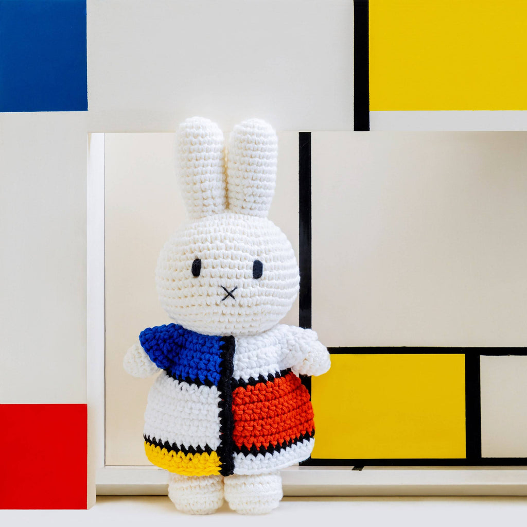 Miffy and Friends Crochet Mondrian Plush Toy - Miffy