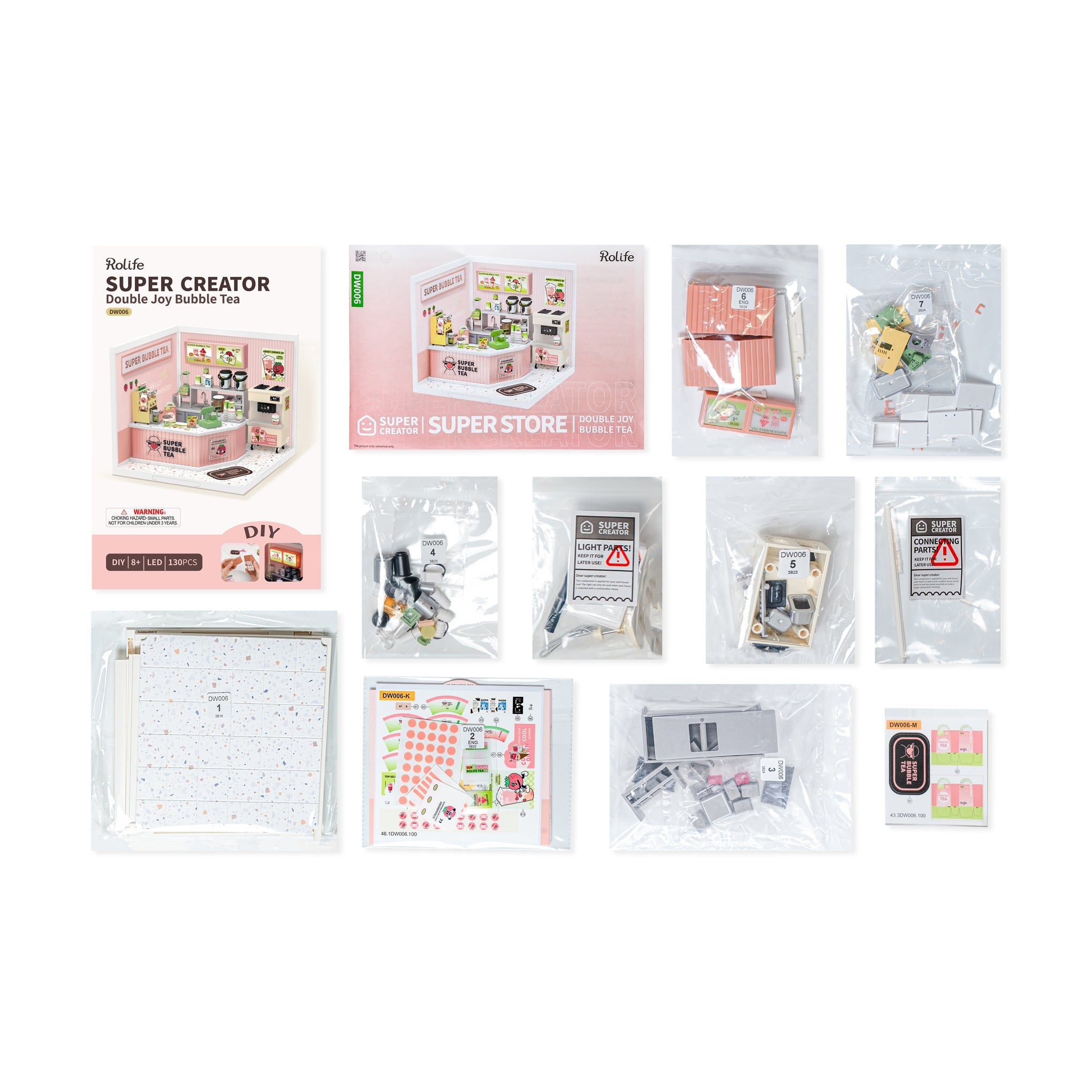 Rolife Super Stores DIY Kits - Bubble Tea Shop