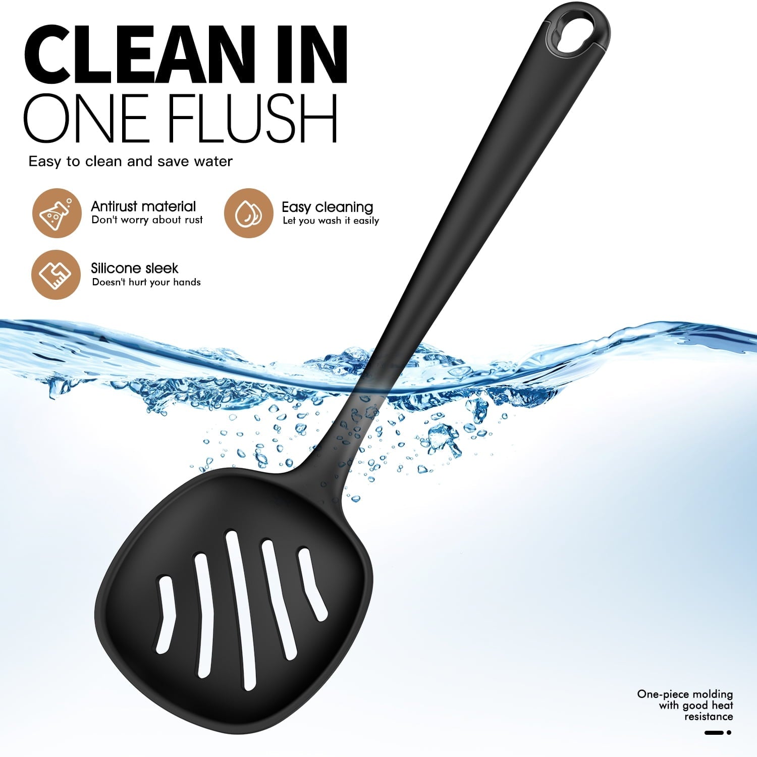 Silicone Kitchen Utensils Set, 600°F Heat Resistant Silicone Cooking Utensils, Spatula, Spoon, Whisk, Tongs, Kitchen ...