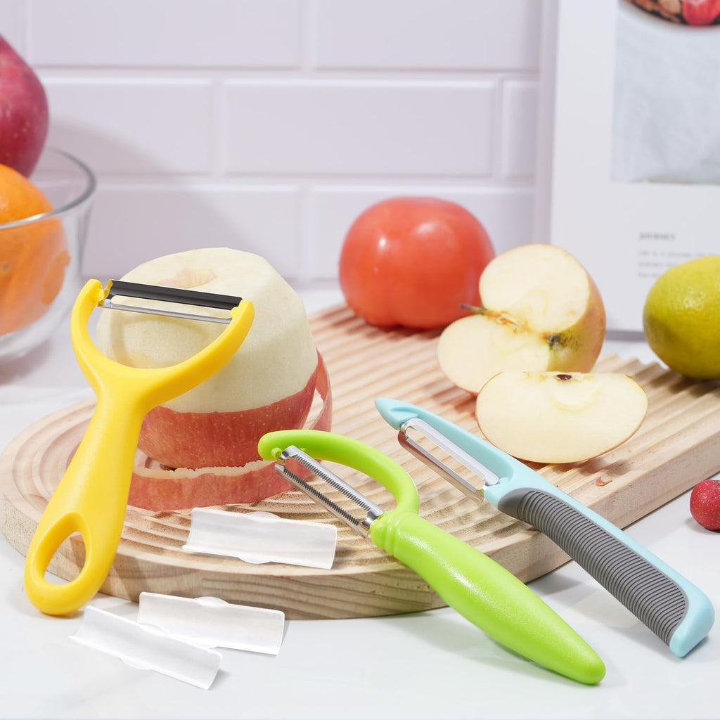 Vegetable Peeler, 5pcs Stainless Steel Veggie Peeler for Potato Carrot Orange Apple Fruit