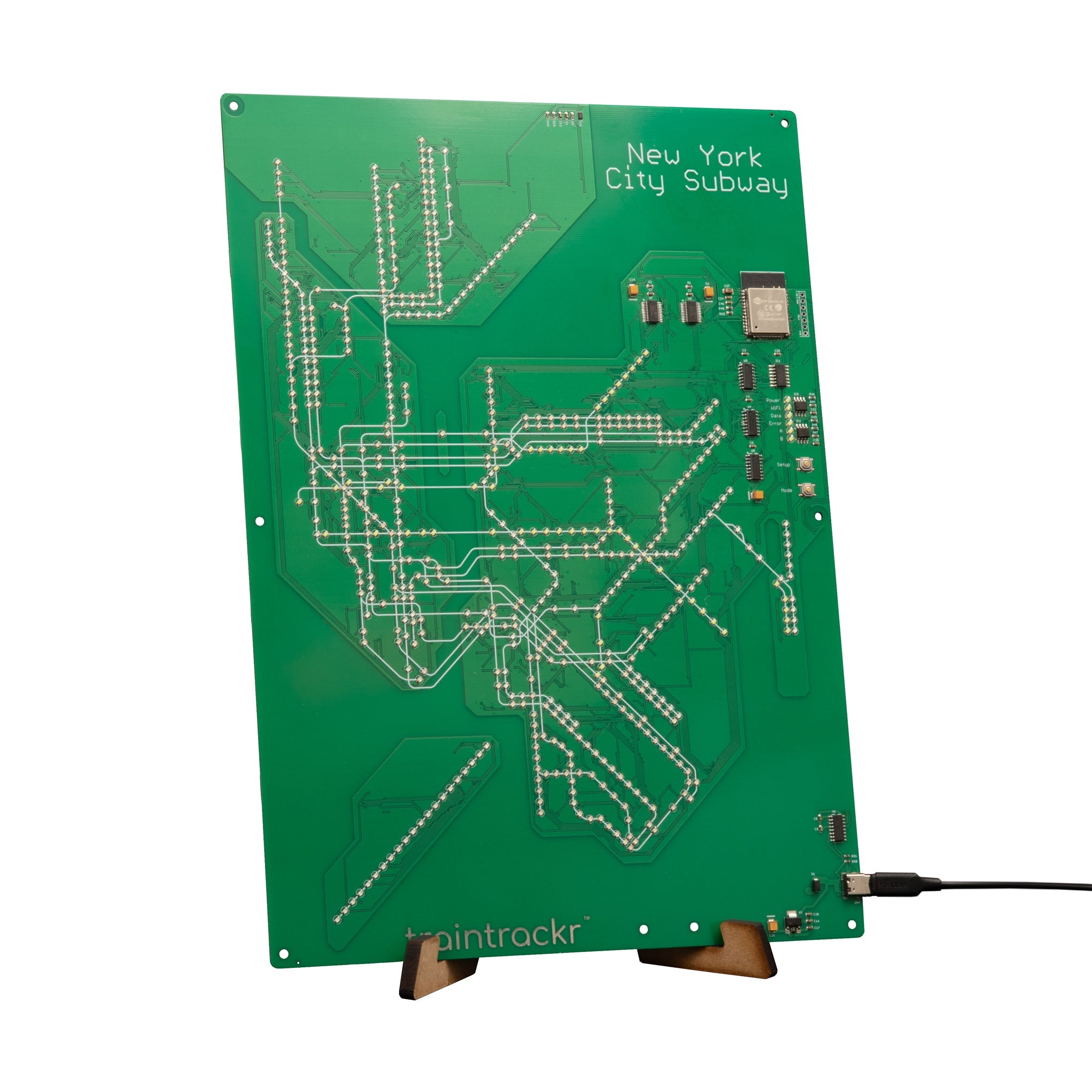 Traintrackr NYC Subway Circuit Board 2.0