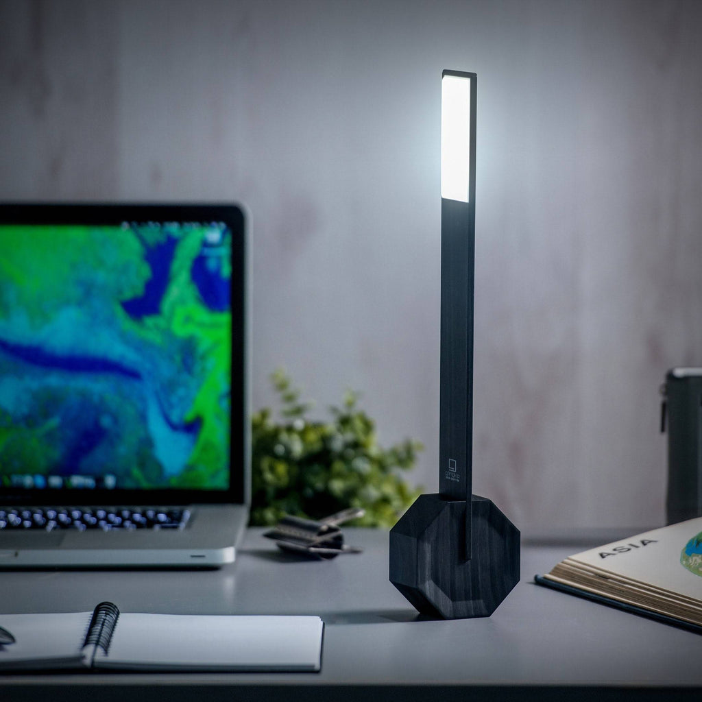 Octagon Portable Desk Light - Black