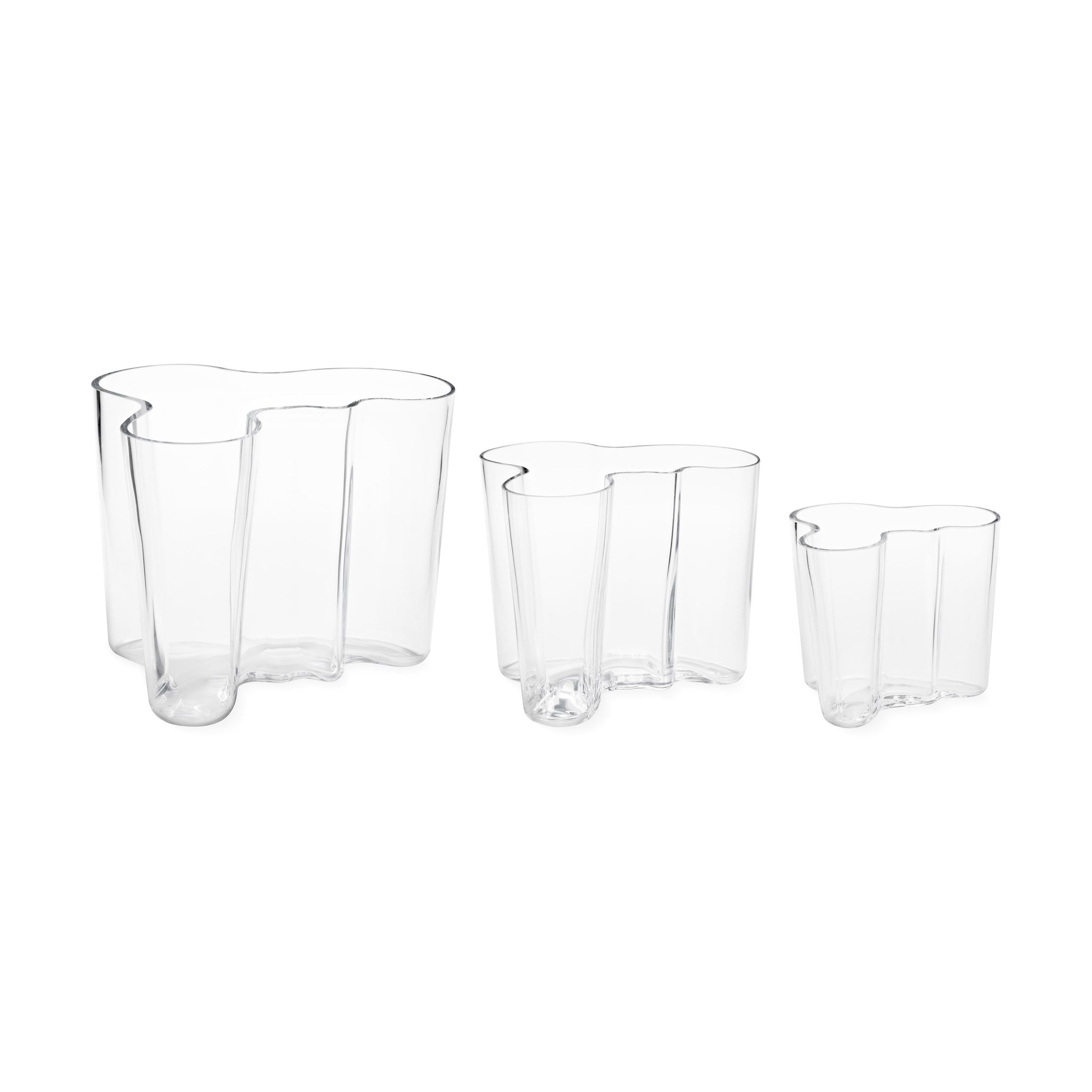 Iittala Alvar Aalto Glass Vase - 4.7h