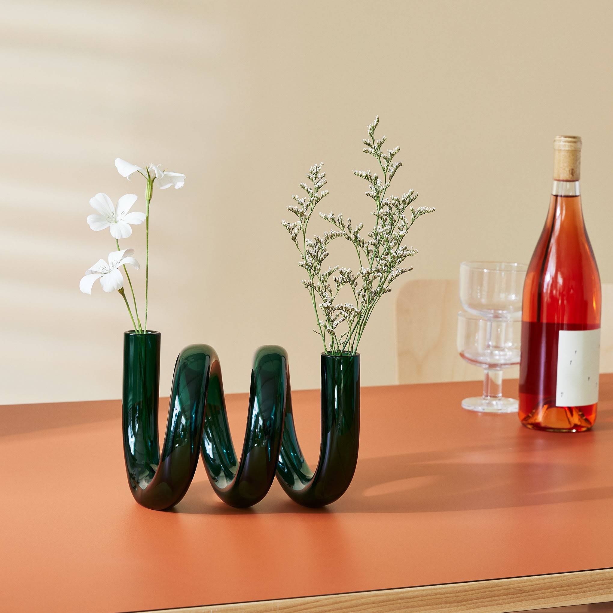 Curly Glass Vase