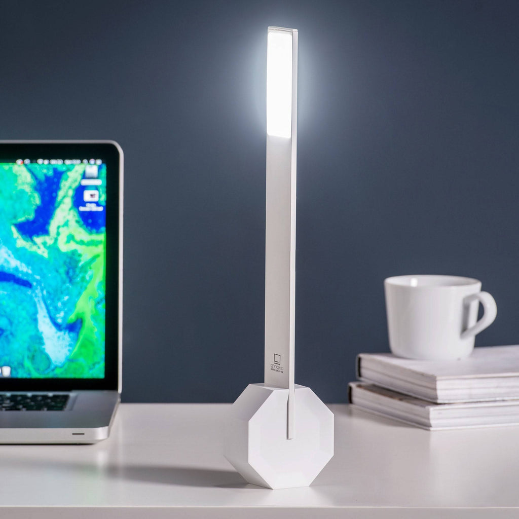 Octagon Portable Desk Light - Walnut