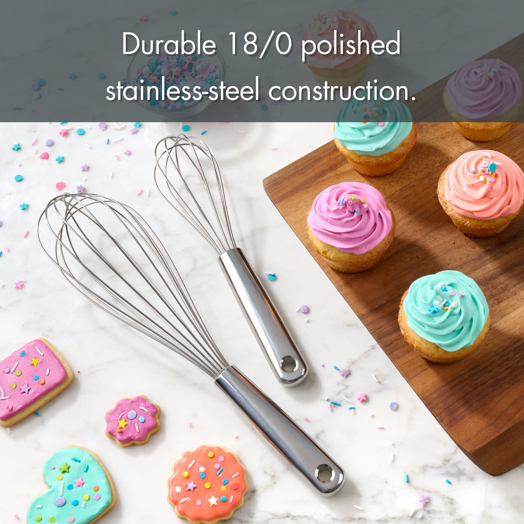 2 Piece Stainless Steel Balloon Whisk, 11.8 inch and 8.85 inch
