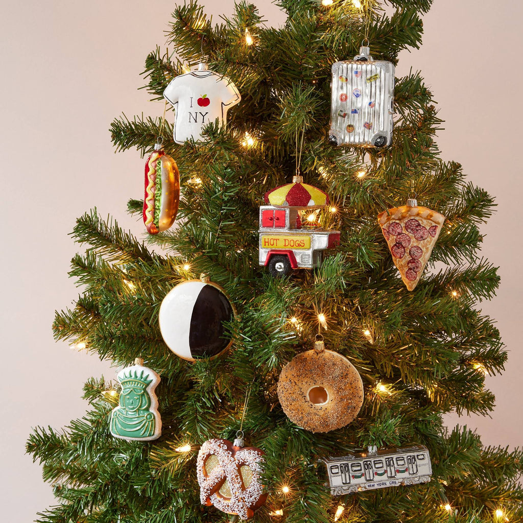 NYC Glass Holiday Ornament - Pretzel
