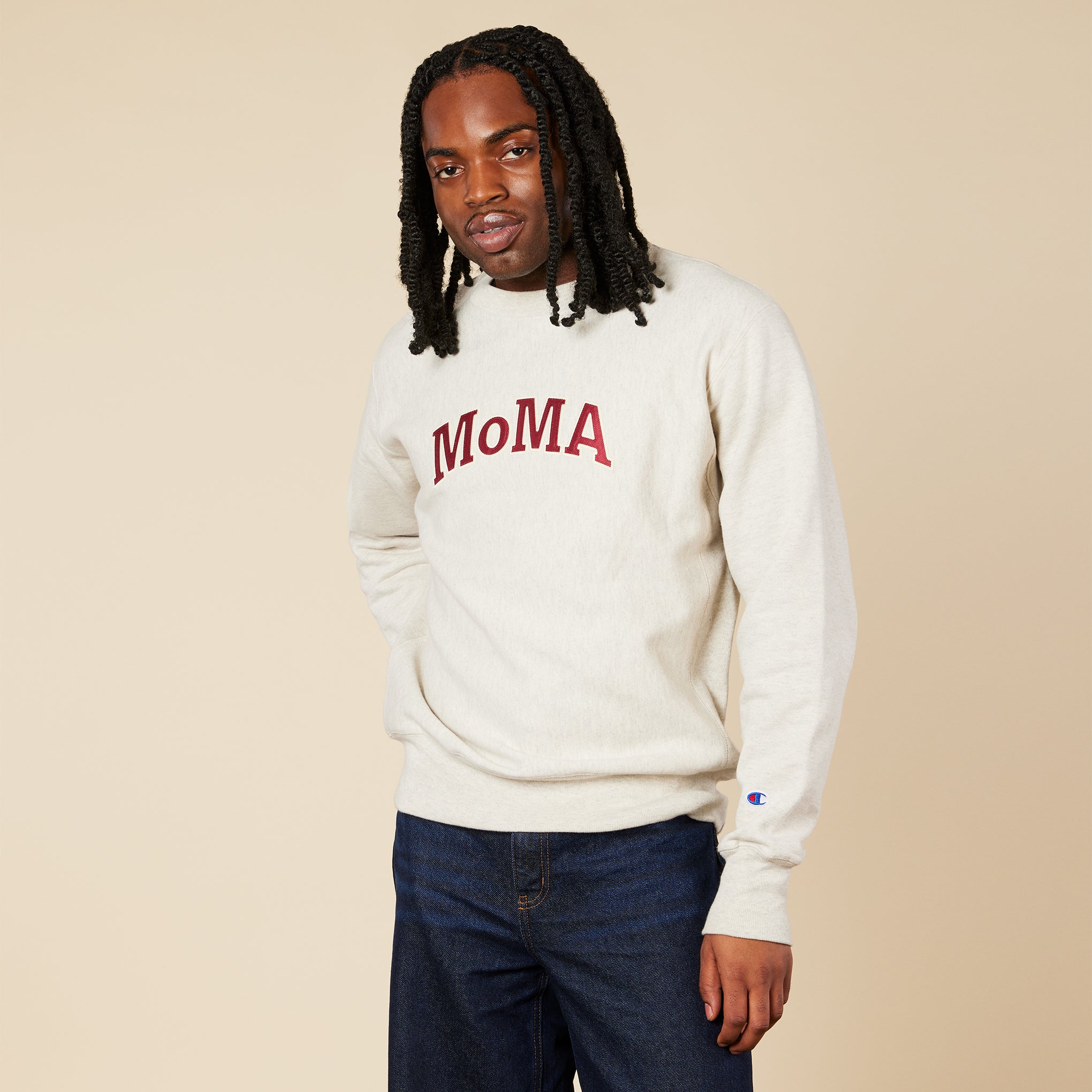 Champion Crewneck Sweatshirt - MoMA Edition - Oatmeal
