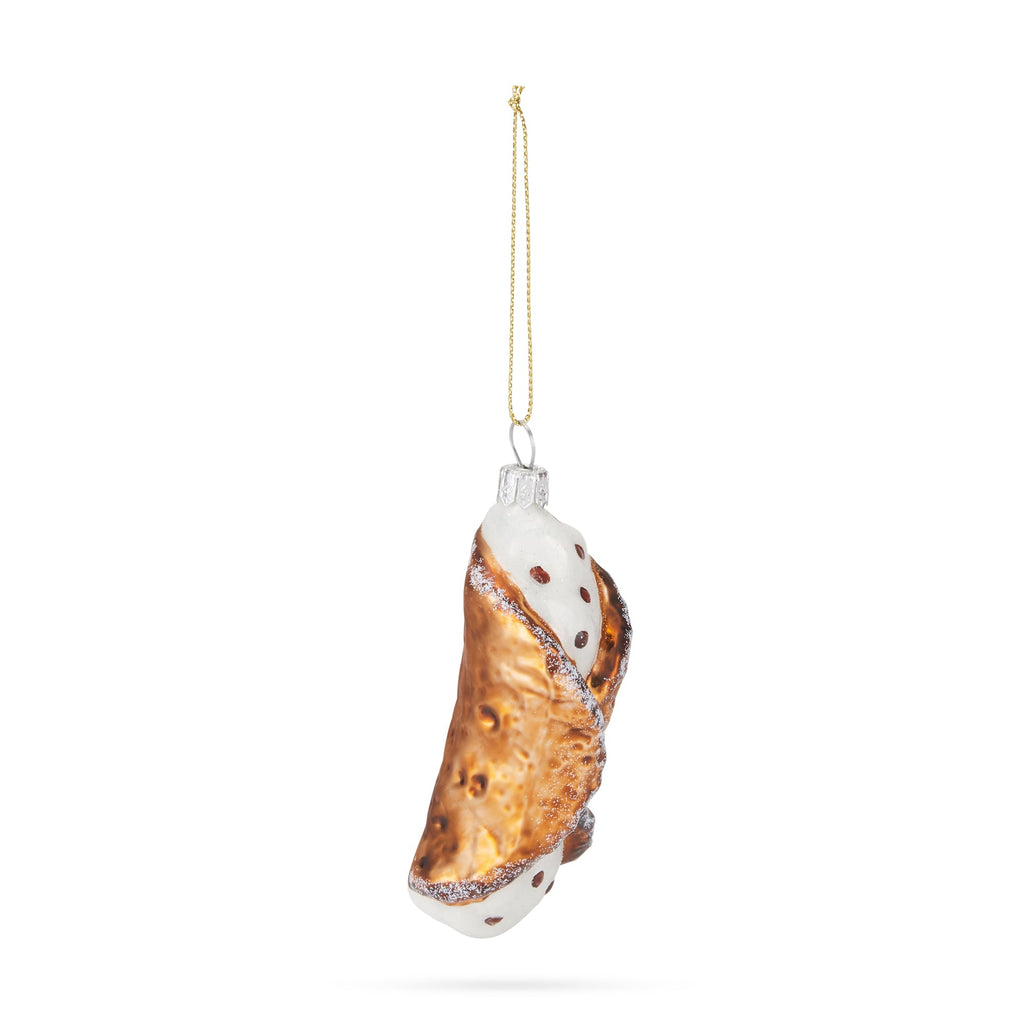 NYC Glass Holiday Ornament - Cannoli