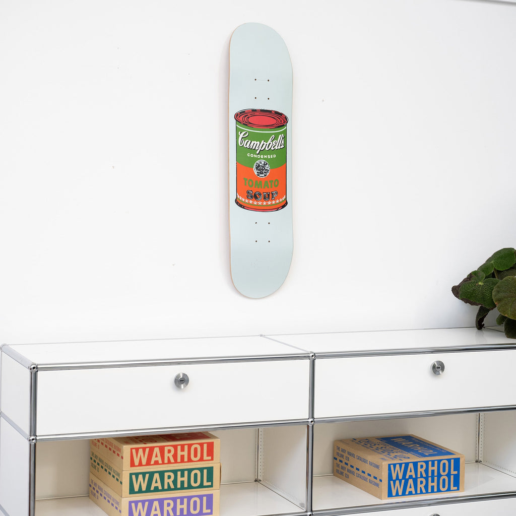 Andy Warhol: Skateboard Colored Campbell's Soup Cans - Red