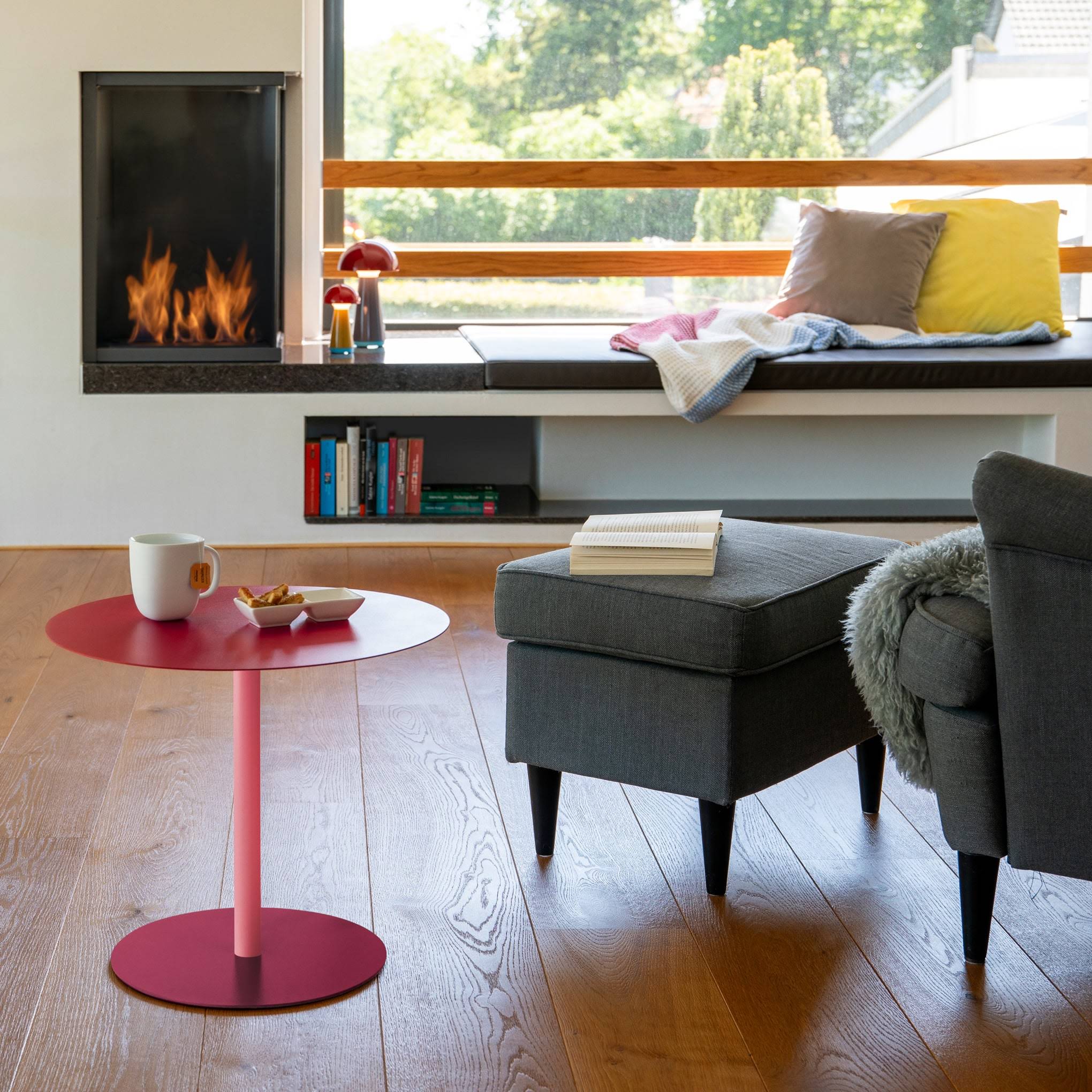 Rondo Side Table - Coral