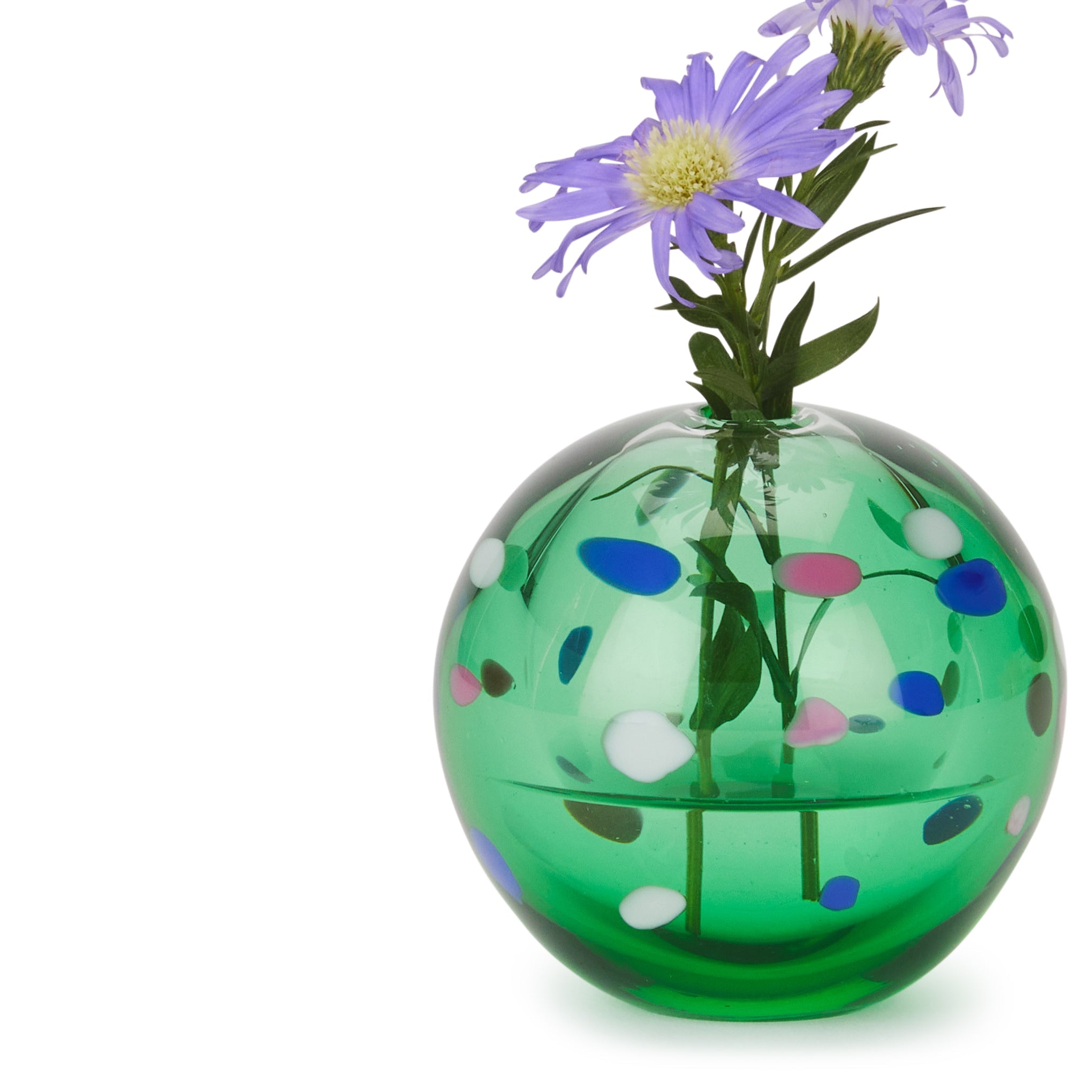 Hana Glass Bud Vase - Green